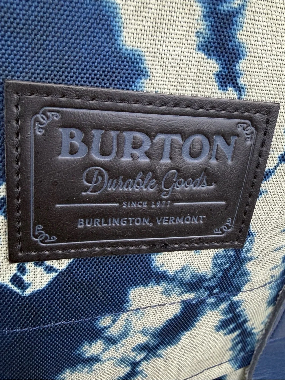 Burton Shibori Print Roll Top Backpack Laptop Commuter Travel Daypack NWOT